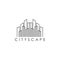 Cityscape logo design vector template