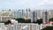 Cityscape of Many modern tall skyscraper condominiums, apartments, with houses in foreground. Buildings, Singapore, city area