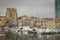 Cityscape with the marina in Savona