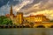 Cityscape of Metz town, France
