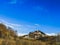 Cityscape of Monticello d`Alba on the hill