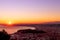 Cityscape of Nice, France with a view on the Promenade des Anglais and the airport