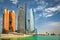 Cityscape od Abu Dhabi at sunny day, UAE