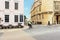 Cityscape of old buildings with blue sky in Oxford town