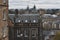 Cityscape of old town Edinburgh with classic Scottish buildings on King Stables Road from Johnston Terrace, Grassmarket, Scotland