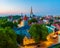 Cityscape of old town Tallinn, Estonia