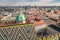 Cityscape of old town of Vienna and St Stephens Cathedral roof, Austria