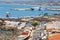 Cityscape of the old venetian harbor in Rethymno, Greece