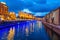 Cityscape of Otaru, Japan canal and historic warehouse, Sapporo