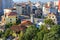 Cityscape over Shkodra known also as Shkoder, Albania