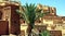 Cityscape,palm, romantic safari old buldings in desert in Morocco, in the desert, in Africa