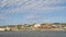 cityscape panorama of Alton in Illinois on a shore of the Mississippi River