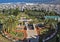 Cityscape panorama with Bahai garden and shrine. Haifa, Israel
