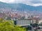 Cityscape and panorama view of Medellin, Colombia. Medellin is the second-largest city in Colombia.