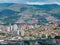 Cityscape and panorama view of Medellin, Colombia. Medellin is the second-largest city in Colombia. It is in the Valley, on