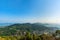 Cityscape of phuket town and sea