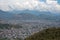 The cityscape of Pokhara  with the Annapurna mountain range  at central Nepal, Asia