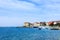 Cityscape of Porec at port, Croatia.