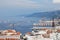 Cityscape of the port of Trieste. Italy