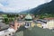Cityscape of Rattenberg Tirol Austria at Inn river