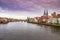 Cityscape of Regensburg town