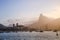 Cityscape of Rio de Janeiro during the sunset