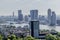 Cityscape of Rotterdam with the Erasmus bridge in the background