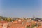 Cityscape with several towers in Quedlinburg