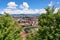 Cityscape of the Slovenian capital Ljubljana. Panorama of Ljubljana, Slovenia. View to Ljubljana City Center