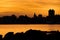 Cityscape Sunset Scene, Montevideo, Uruguay