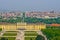 Cityscape telephoto view of Vienna from Gloriette at Schoenbrunn palace