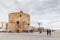 Cityscape with tower Sulis in Alghero, Sardinia, Italy