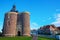 Cityscape with town gate of Enkhuizen, Netherlands