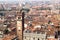 Cityscape of Verona above