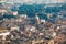 Cityscape view of central Rome taken from St Peter Basilica