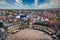 Cityscape view of Dijon, Liberation Plaza, Dijon, France