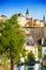 Cityscape view of Luxemburg with Alzette river