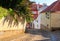 Cityscape - view of the narrow streets of the Novy Svet ancient quarter in the Hradcany historical district, Prague