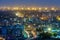 Cityscape view at twilight from above, Tehran, Iran.