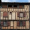 Cityscape of vintage facade at Figeac France