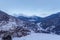 Cityscape in winter of Ransol, El Tarter and Soldeu in Andorra.