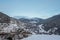 Cityscape in winter of Ransol, El Tarter and Soldeu in Andorra.