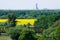 Cityscape of Wroclaw from tower in Kotowice, Poland