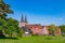 Cityscape of Xanten at the Lower Rhine in North Rhine-Westphalia Germany