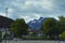 Cityscape of  Ã…ndalsnes at the end of Trollstigen Norway