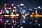 Cityscapes bokeh lights create a mesmerizing, abstract night scene