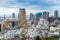 Cityscapes of Kobe in Fog winter, Skyline of Kobe, office building and downtown of Kobe Bay, Japan, Kobe has been an important po