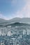 cityscapes of Seoul City and skyline from aerial view, modern of