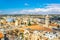 Cityspace of Jerusalem with churches of the redeemer and holy sepulchre, Israel