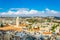 Cityspace of Jerusalem with dome of the rock and church of the redeemer, Israel